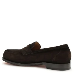 Brown Calf Leather Bos Taurus Slip-On Loafers
