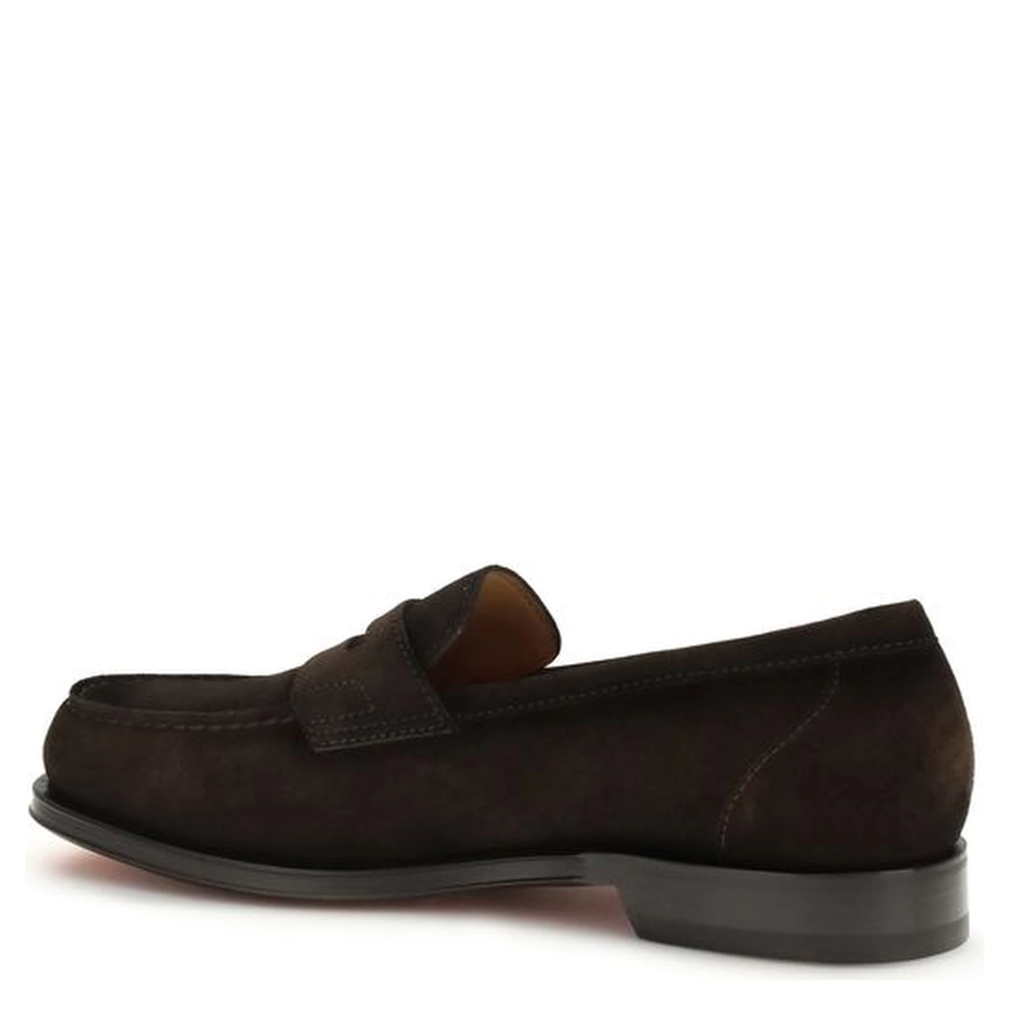 Brown Calf Leather Bos Taurus Slip-On Loafers