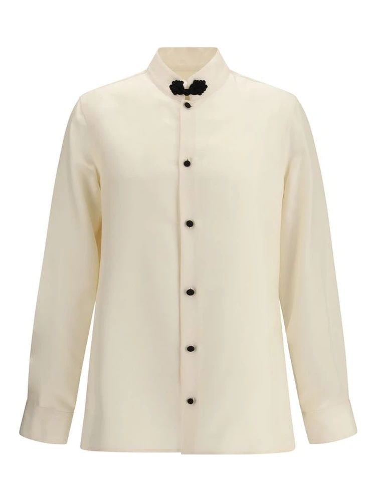Cream Silk Shirt