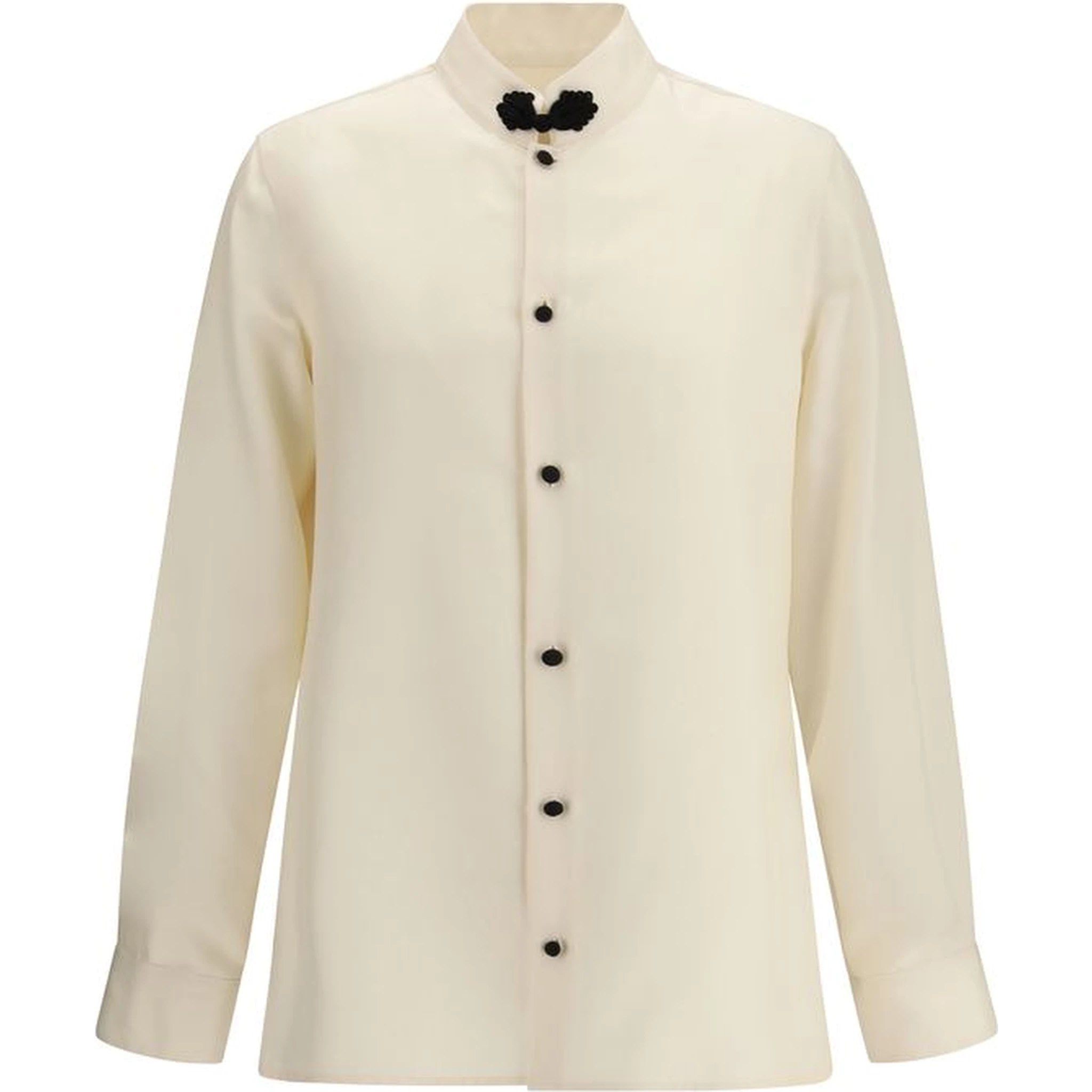 Cream Silk Shirt