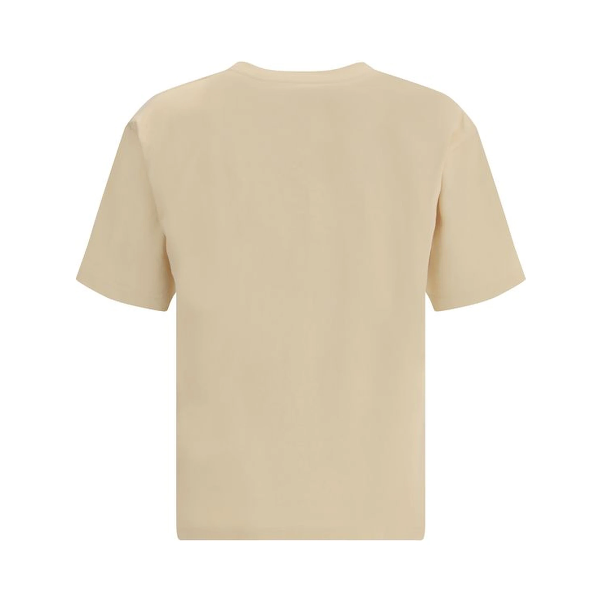 تيشيرت قطني كريمي اللون