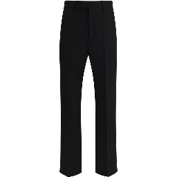 Black Fleece Wool Dress Pants