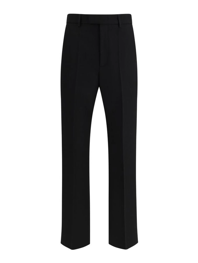 Black Fleece Wool Dress Pants