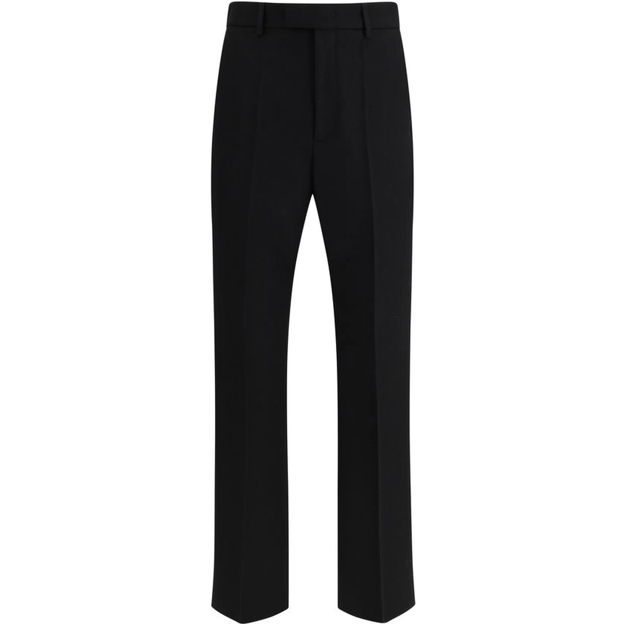 Black Fleece Wool Dress Pants