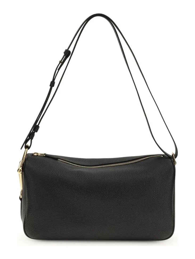 Black Calf Leather Bos Taurus Handbag