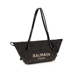 Black Raffia Shoulder Bag