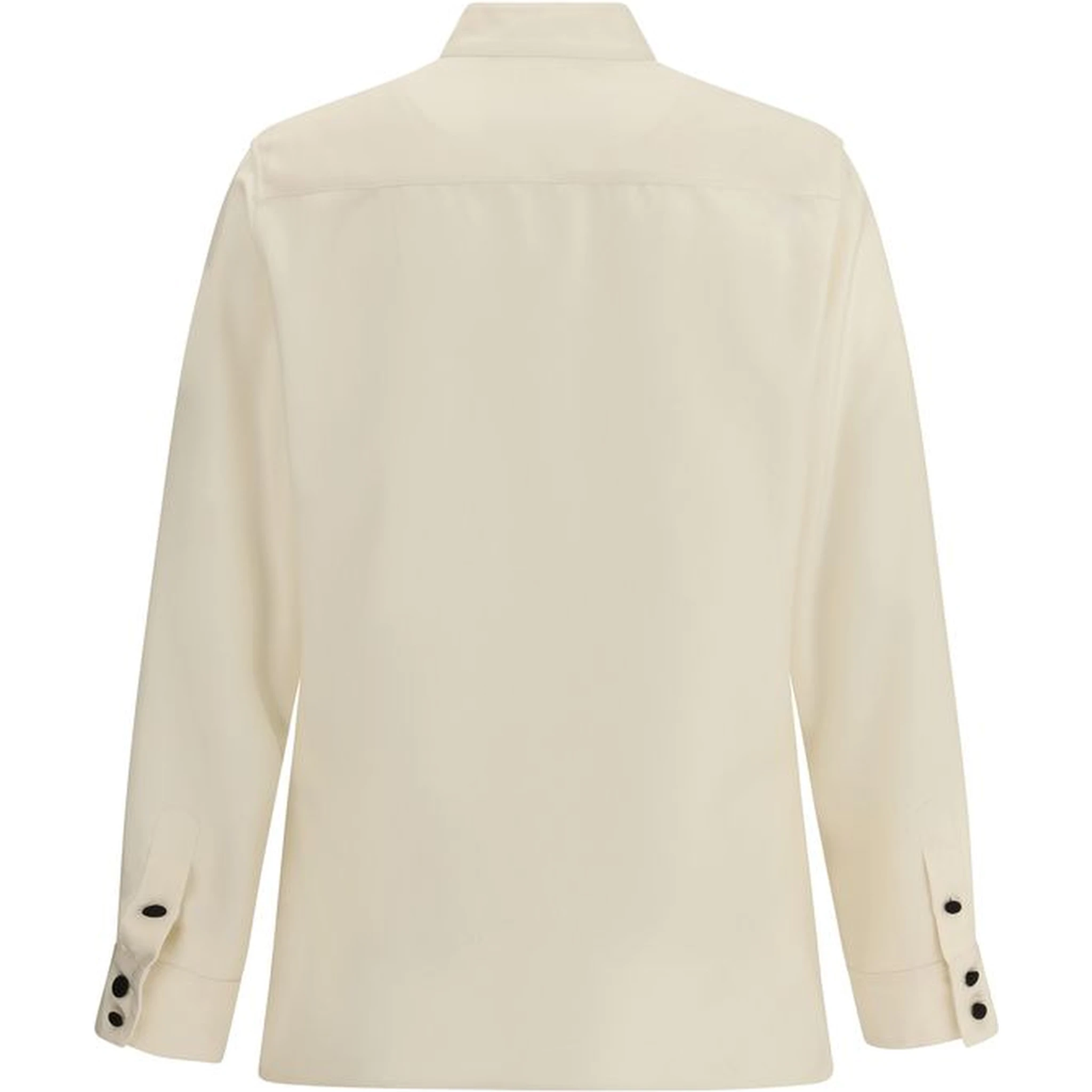 Cream Silk Shirt