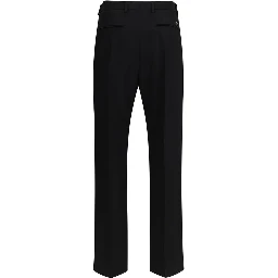 Black Fleece Wool Dress Pants