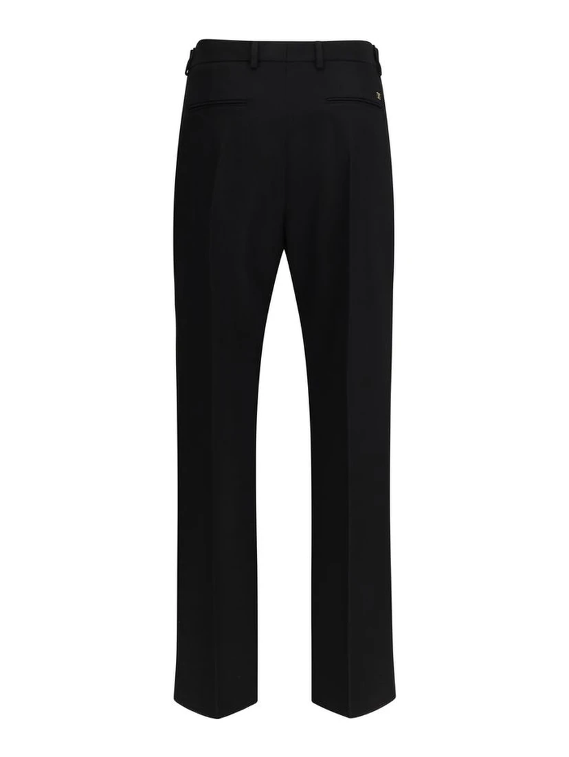 Black Fleece Wool Dress Pants