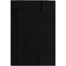Black Fleece Wool Dress Pants