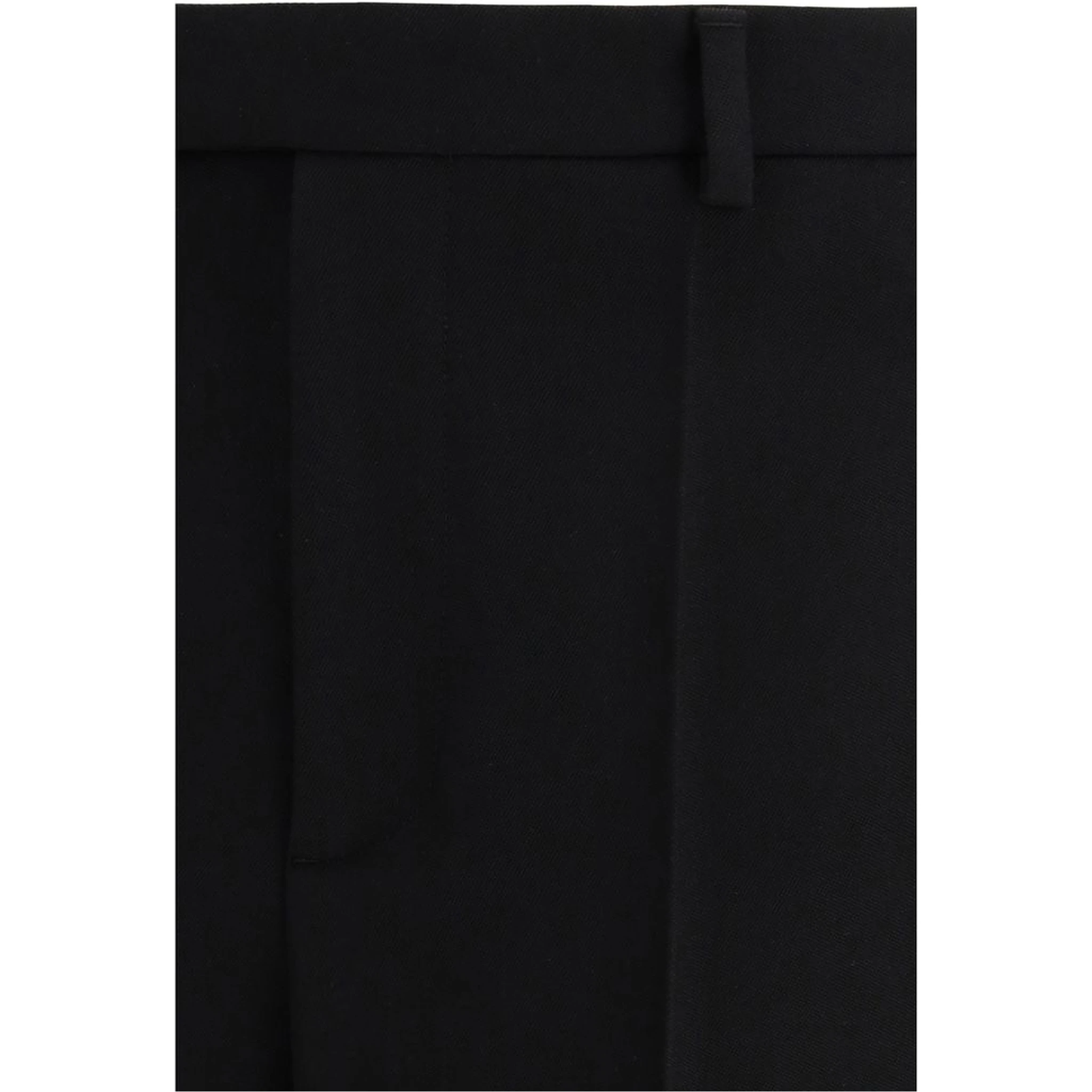 Black Fleece Wool Dress Pants