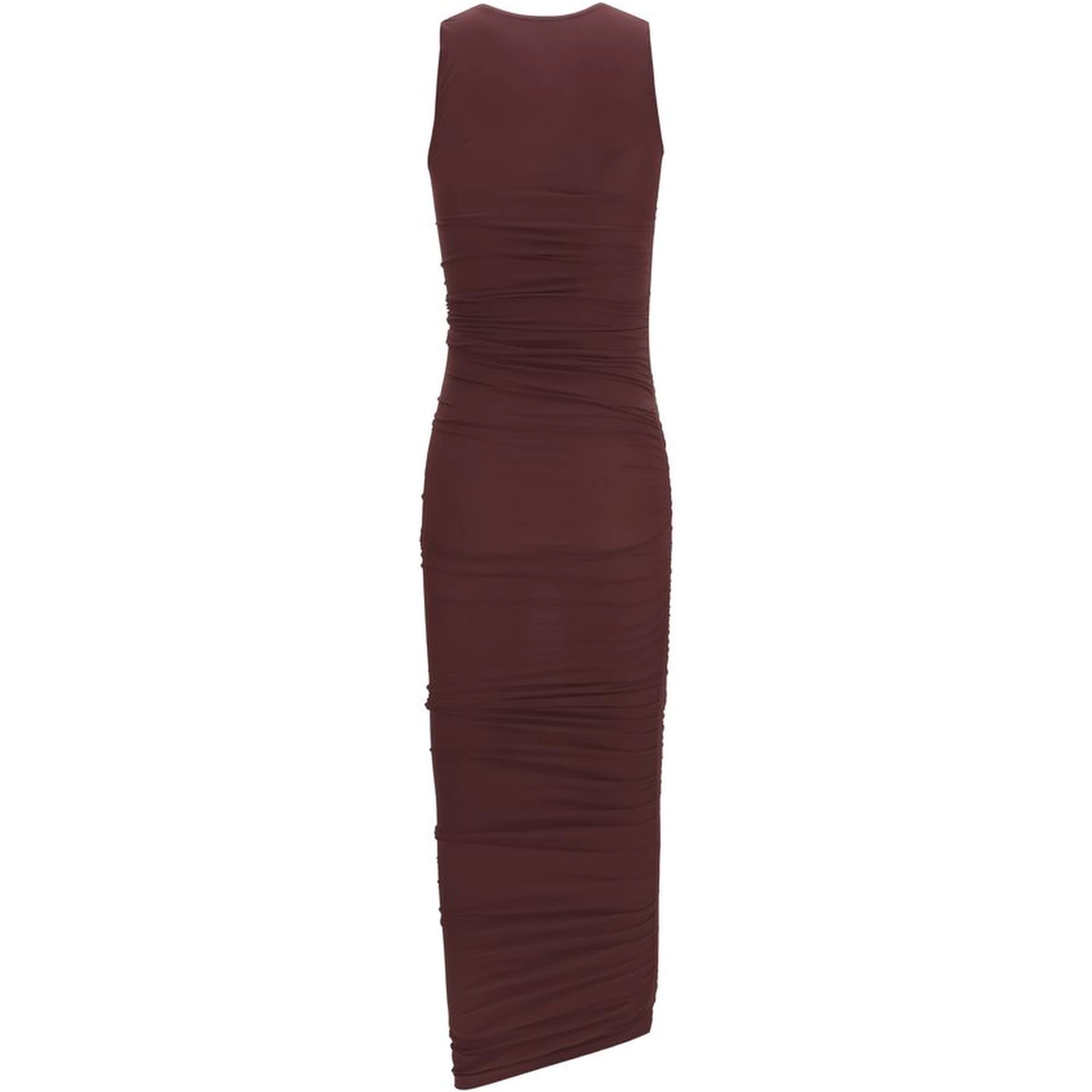 Bordeaux Polyamide Casual Dress