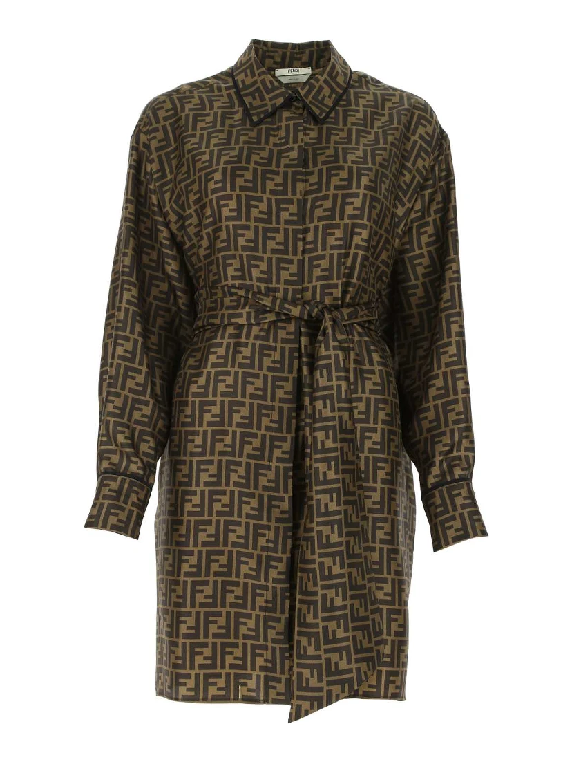 DRESS SILK LOGO FF TABACCO