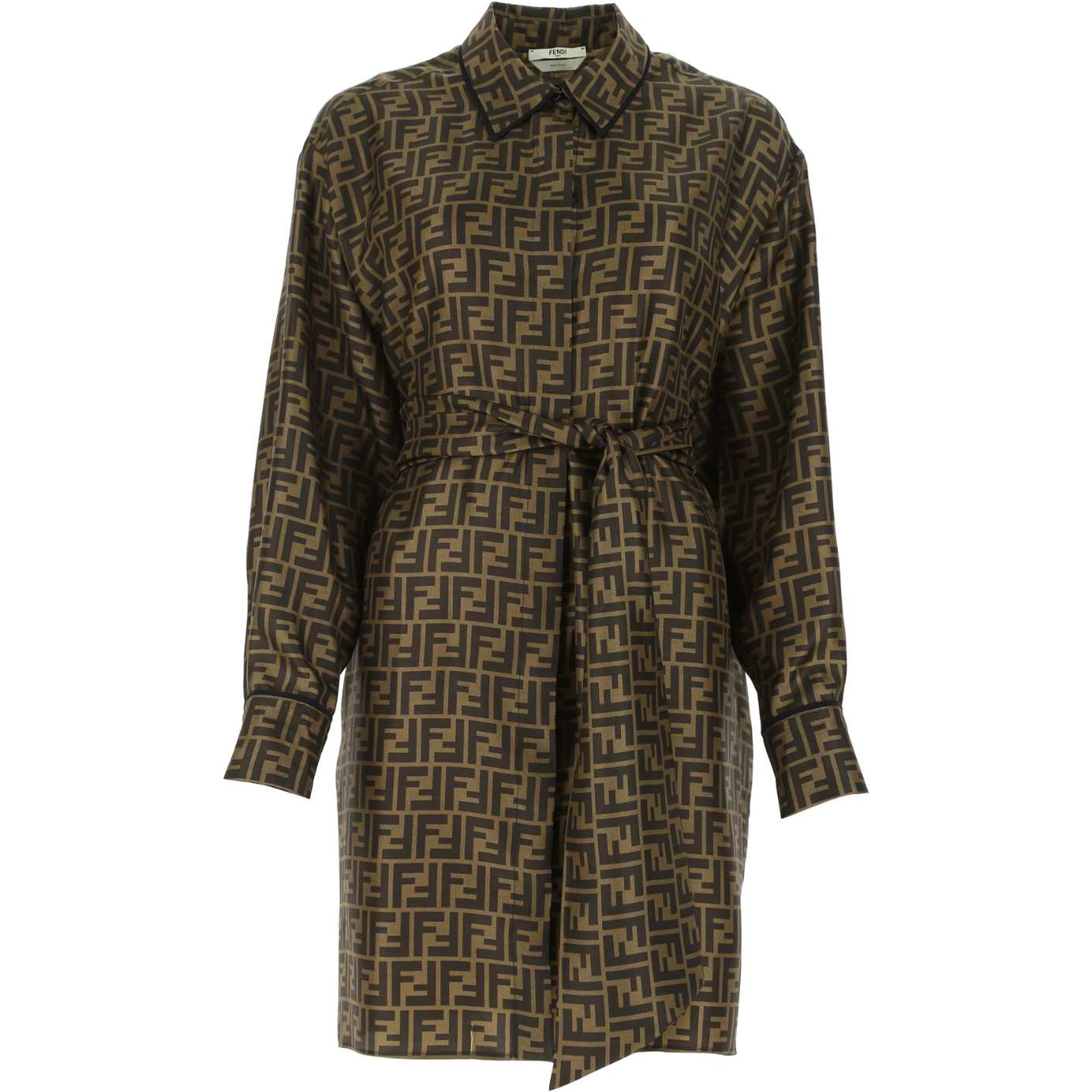 DRESS SILK LOGO FF TABACCO