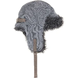 WOOL KNIT AVIATOR HAT