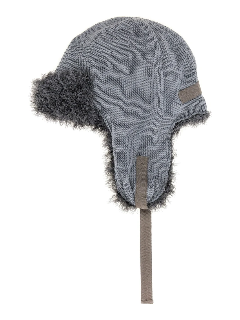 WOOL KNIT AVIATOR HAT