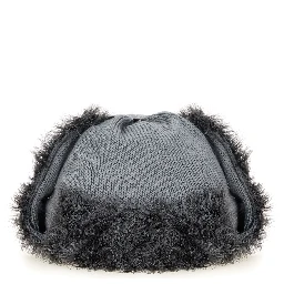 WOOL KNIT AVIATOR HAT