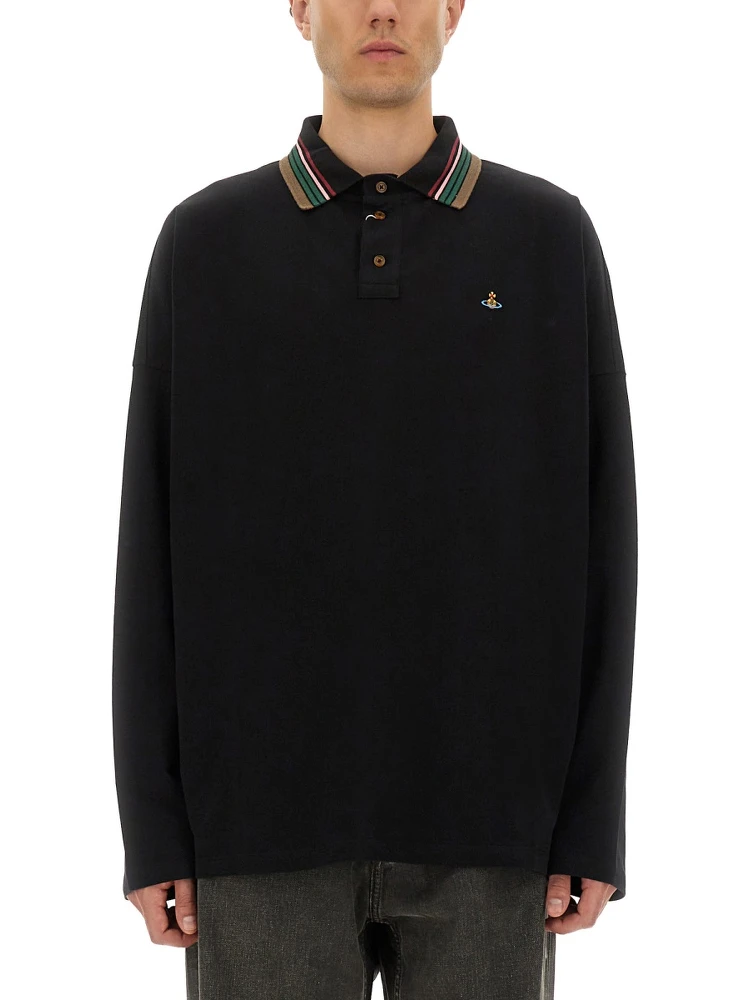 LONG-SLEEVED POLO SHIRT