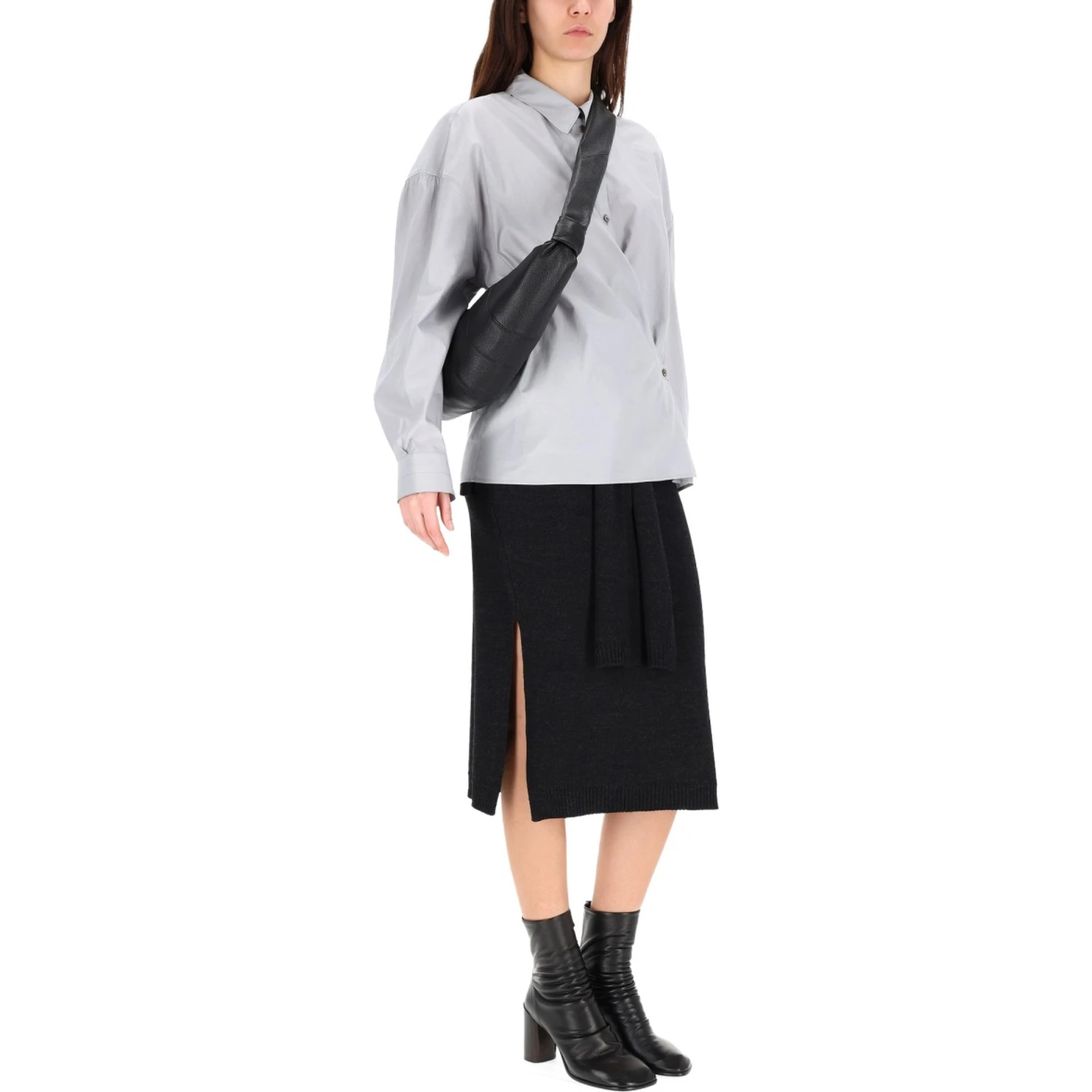 STRAIGHT TWISTED COLLAR SHIRT