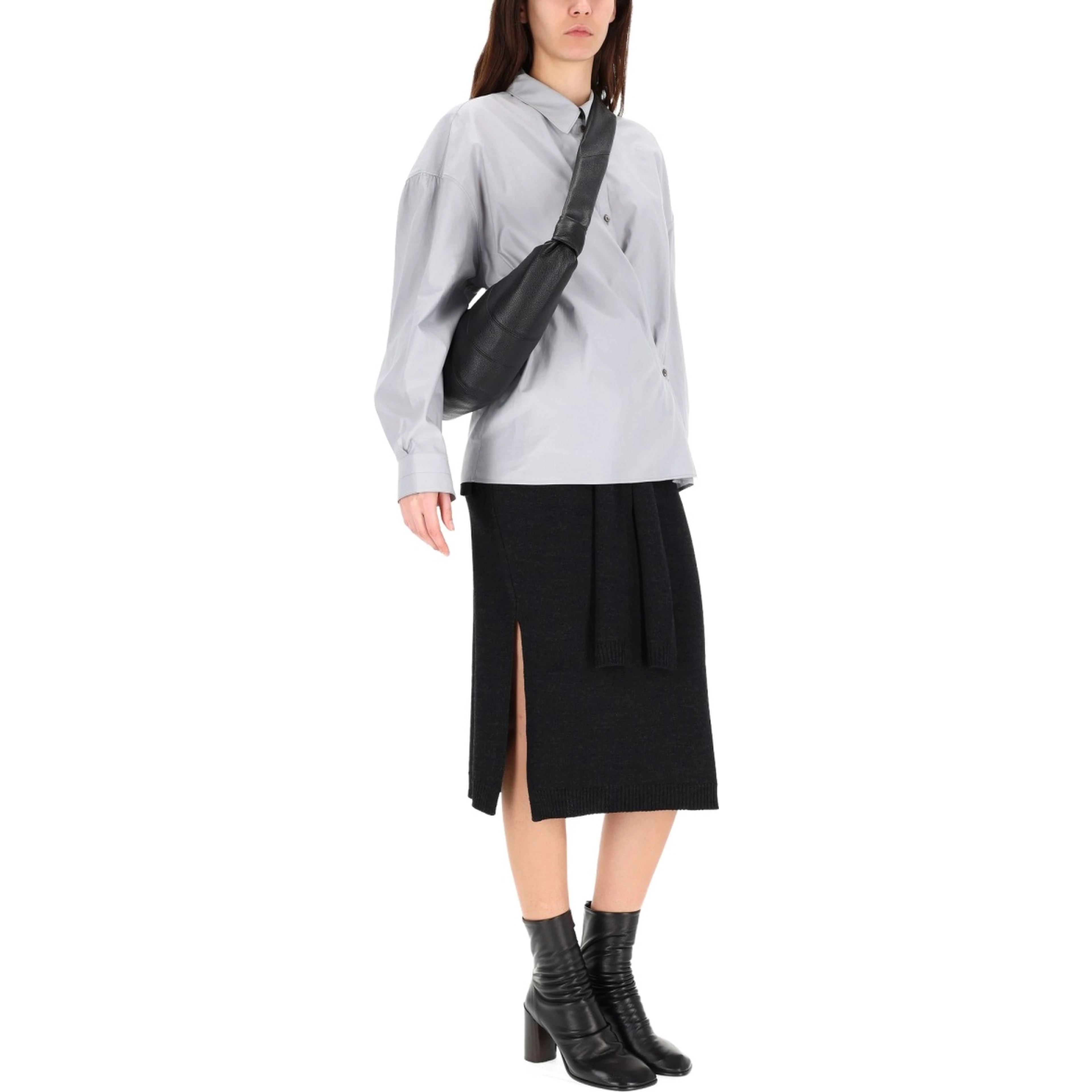 STRAIGHT TWISTED COLLAR SHIRT