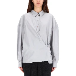 STRAIGHT TWISTED COLLAR SHIRT