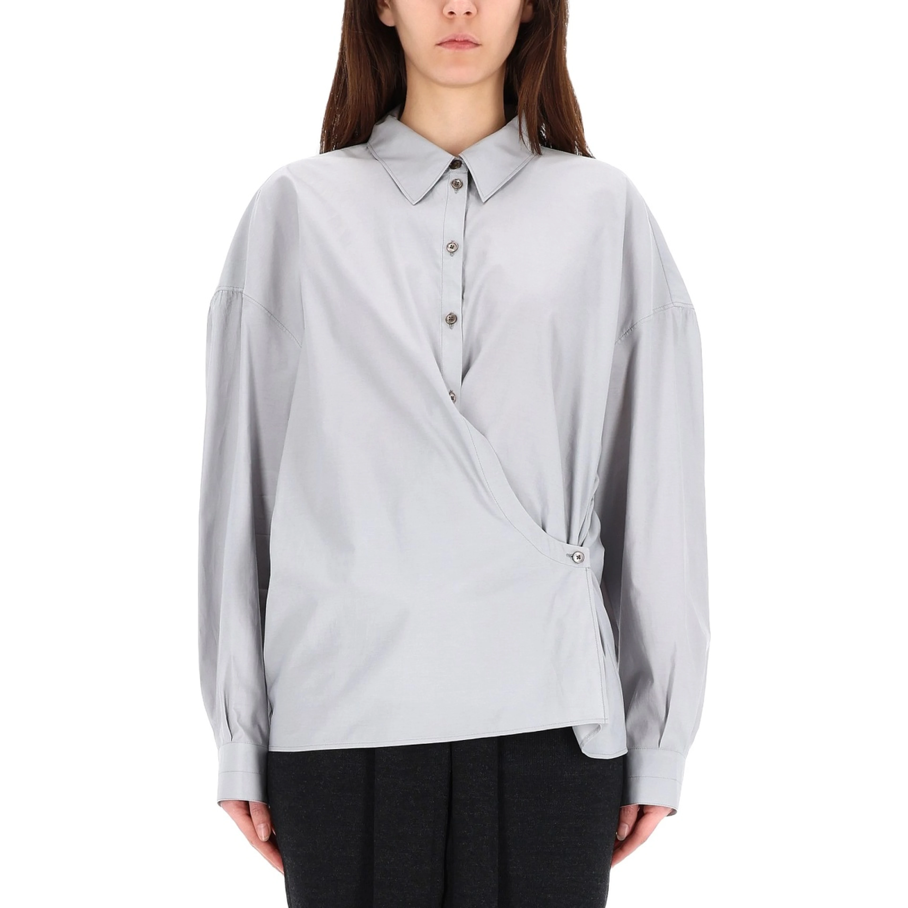 STRAIGHT TWISTED COLLAR SHIRT