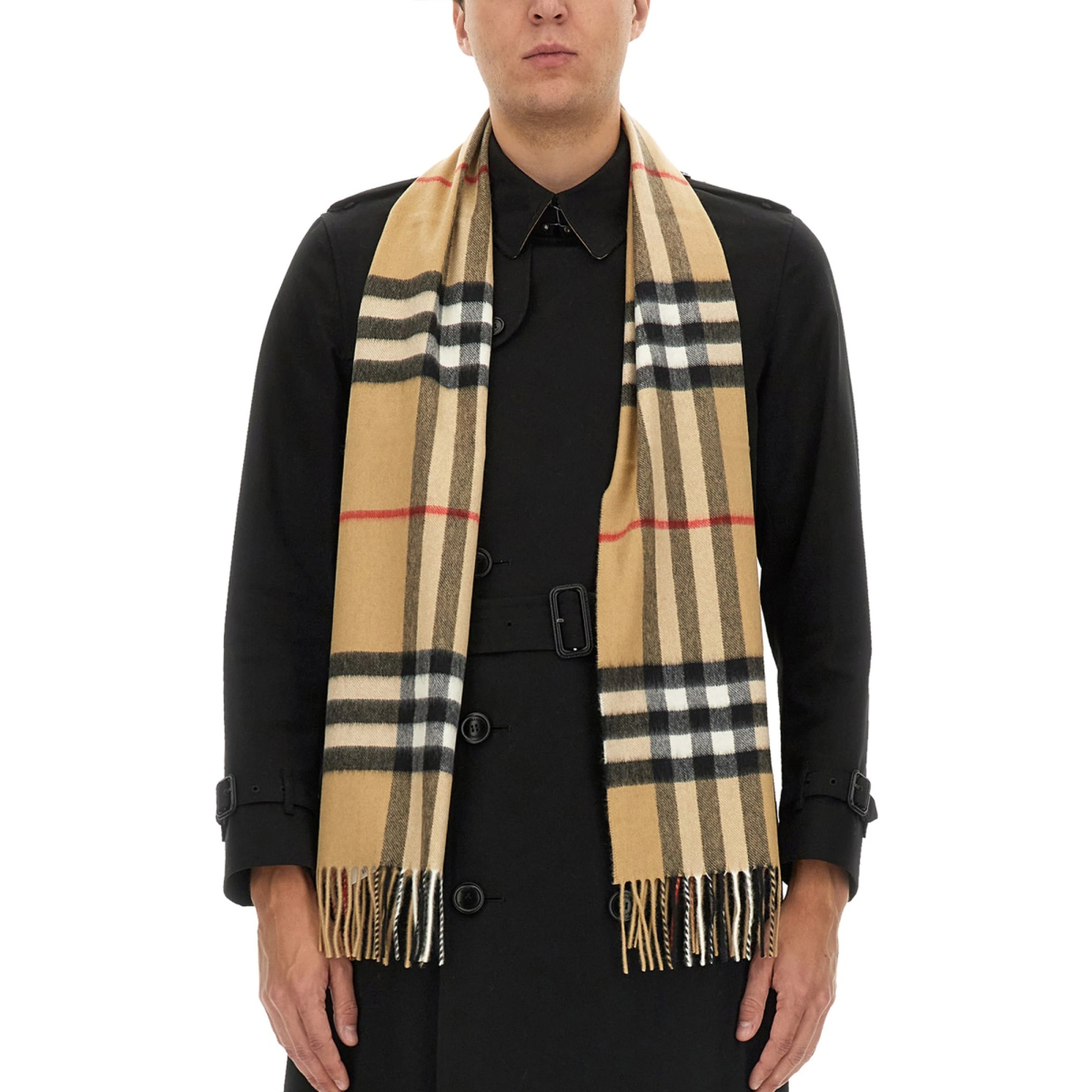 CASHMERE CHECK SCARF
