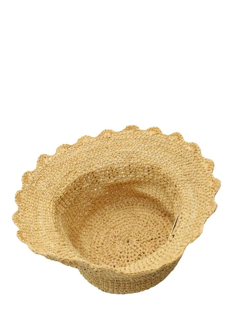 Beige Vegetable Fiber  Bucket Hat alternative