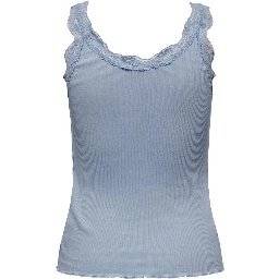 Light Blue Cotton Tank Tops