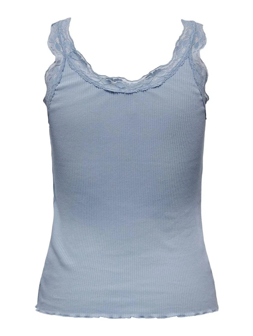 Light Blue Cotton Tank Tops