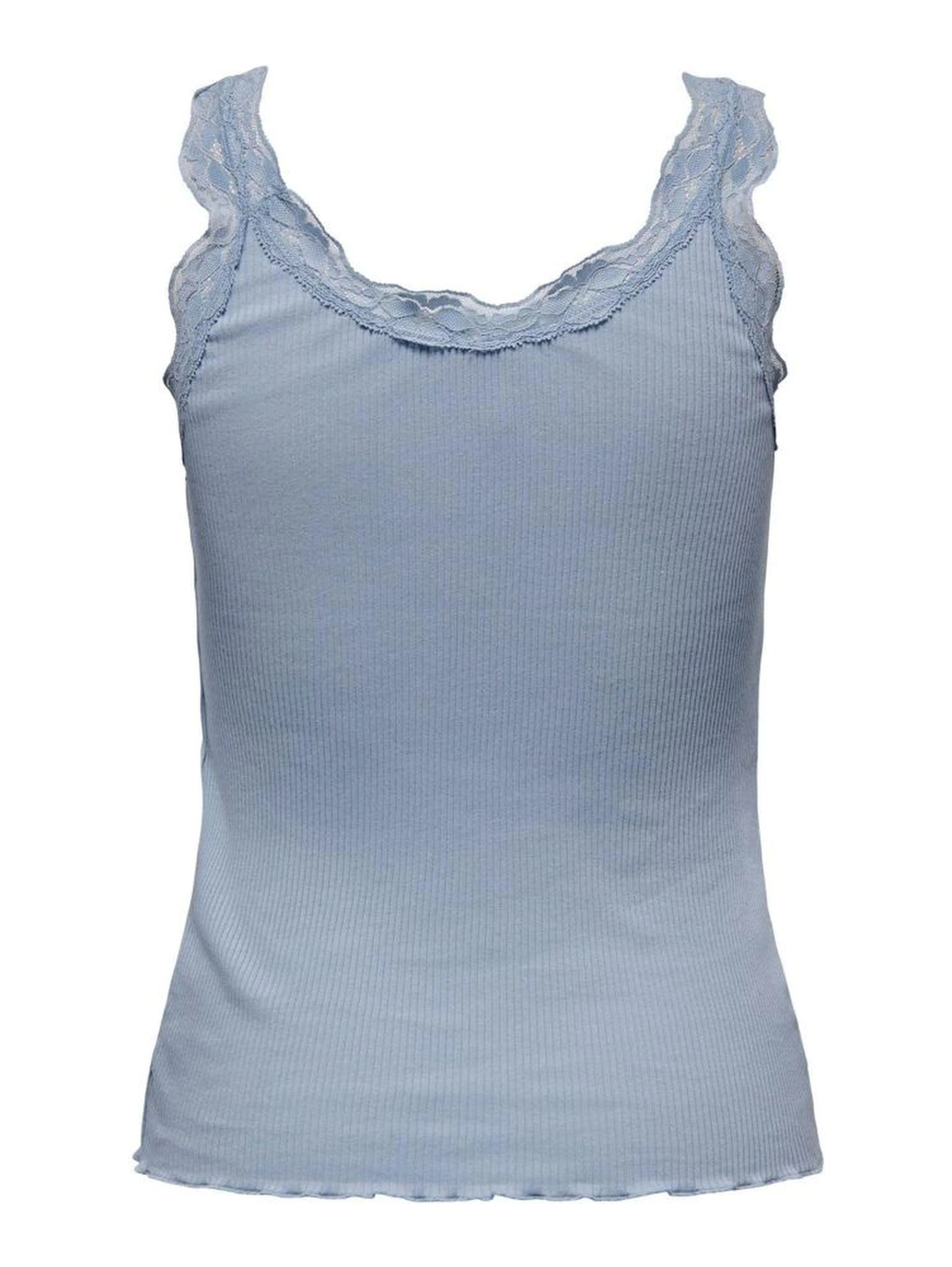 Light Blue Cotton Tank Tops