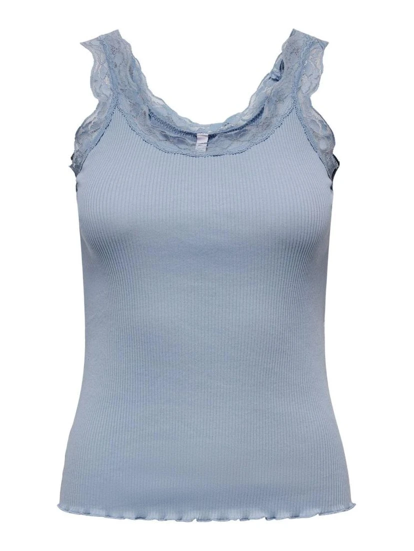 Light Blue Cotton Tank Tops