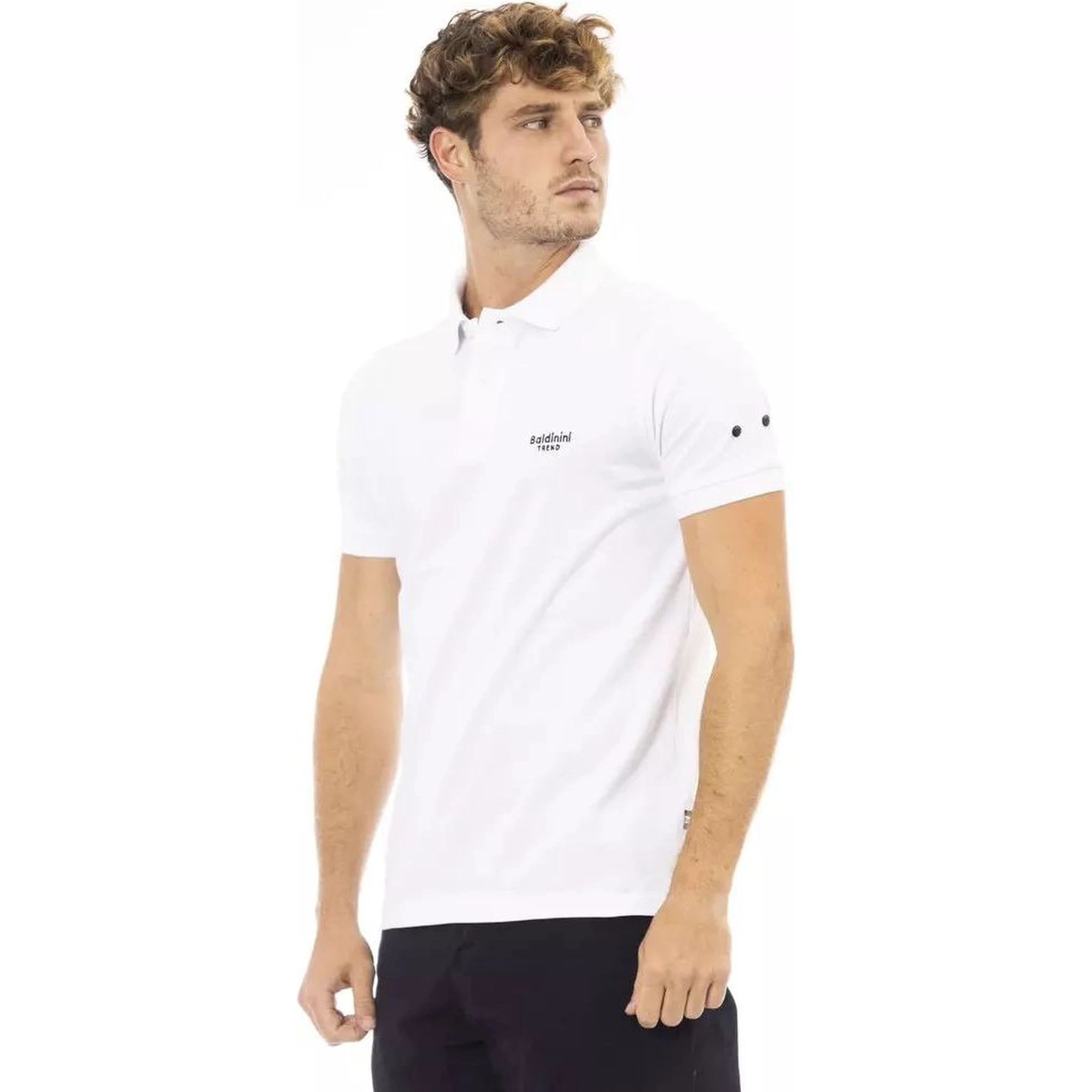 Black Cotton Polo Shirt