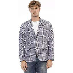 Blue Polyester Blazer