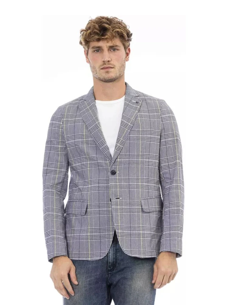 Blue Polyester Blazer