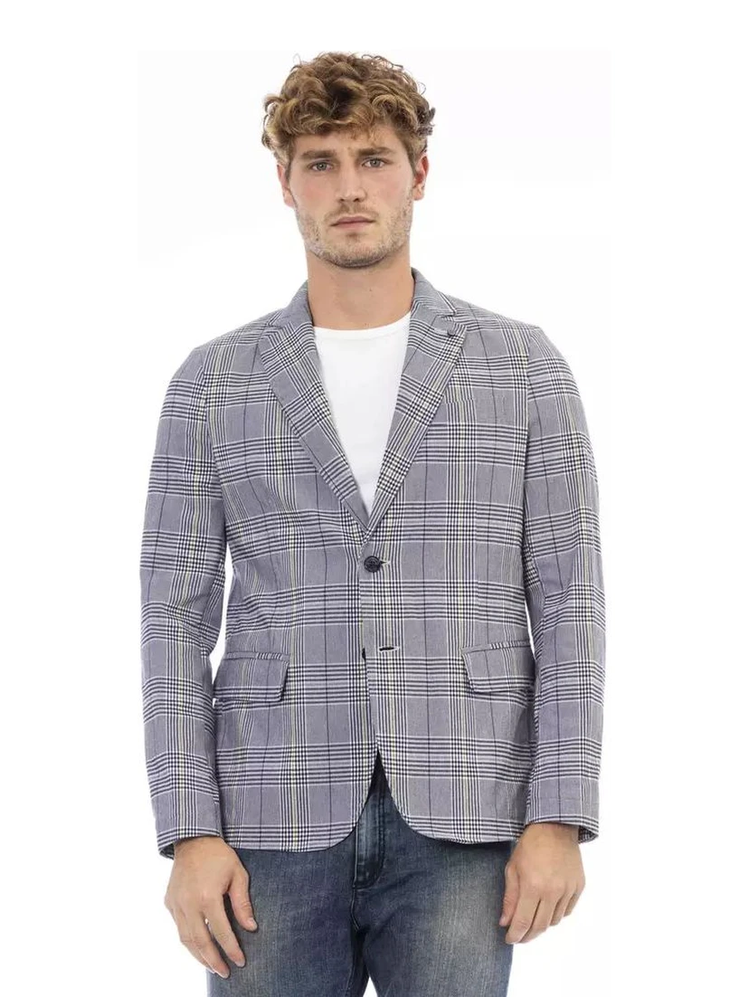 Blue Polyester Blazer