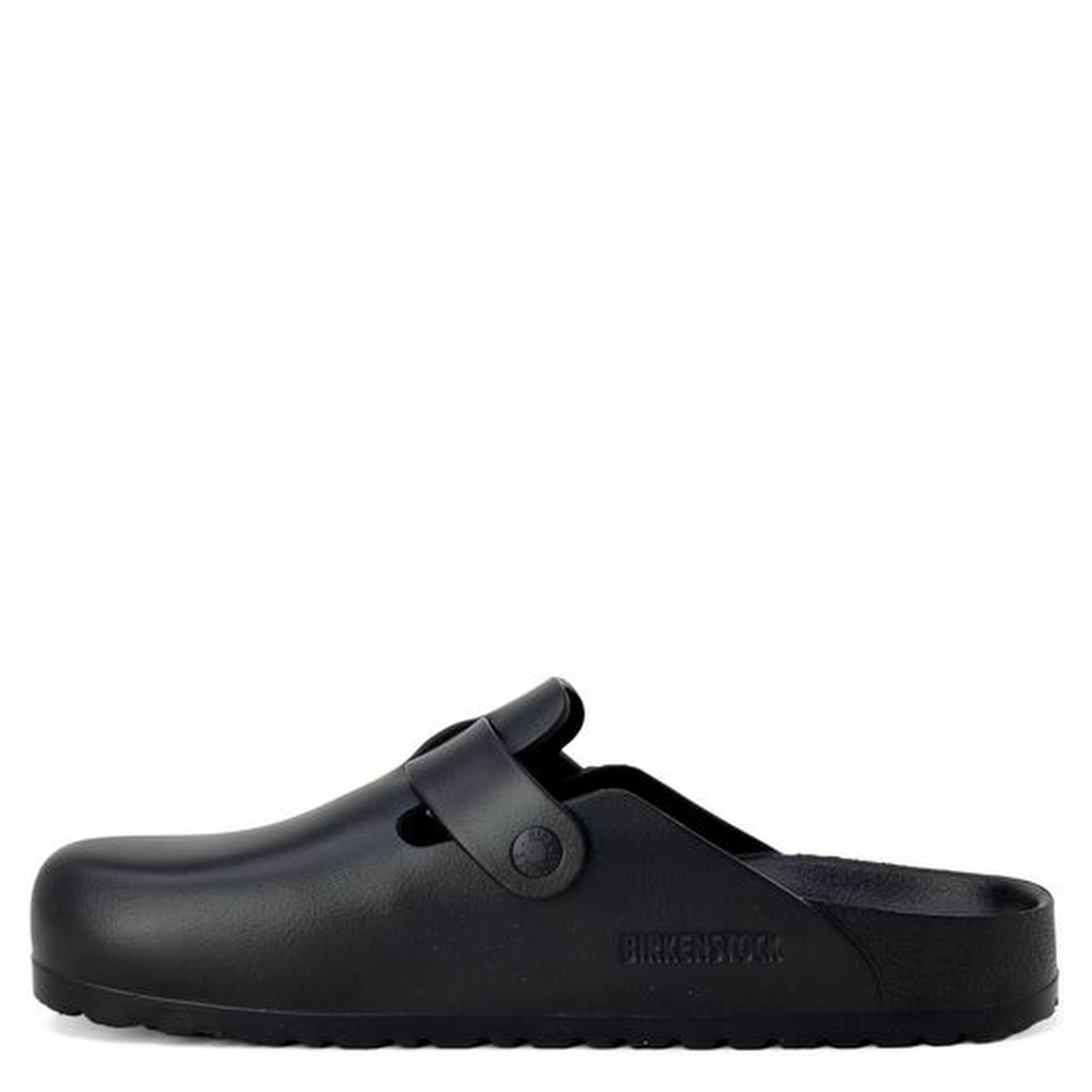 Black Artificial Leather Slippers