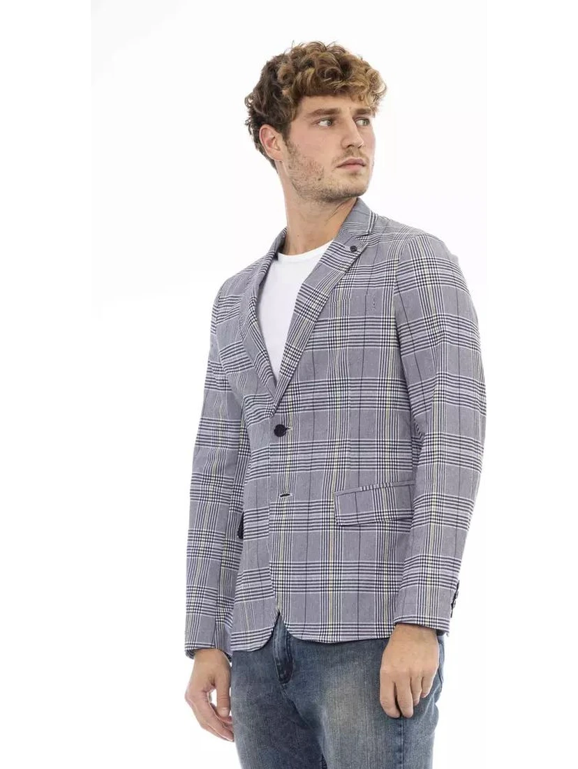 Blue Polyester Blazer