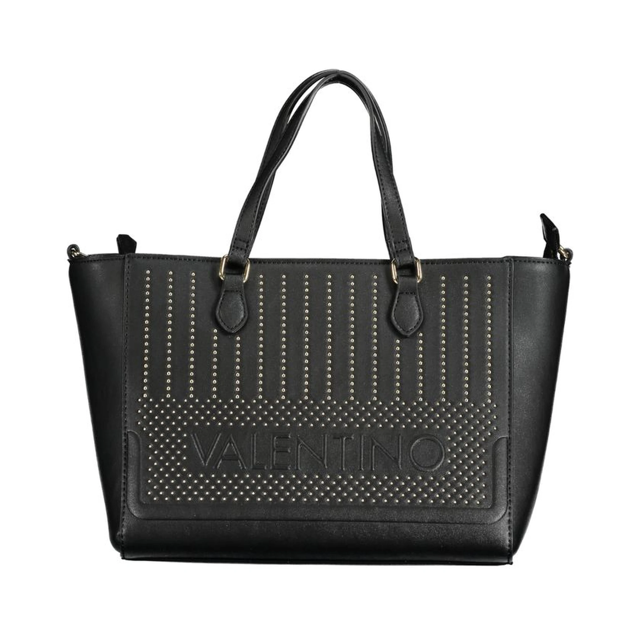 حقيبة يد نسائية سوداء من البولي يوريثان