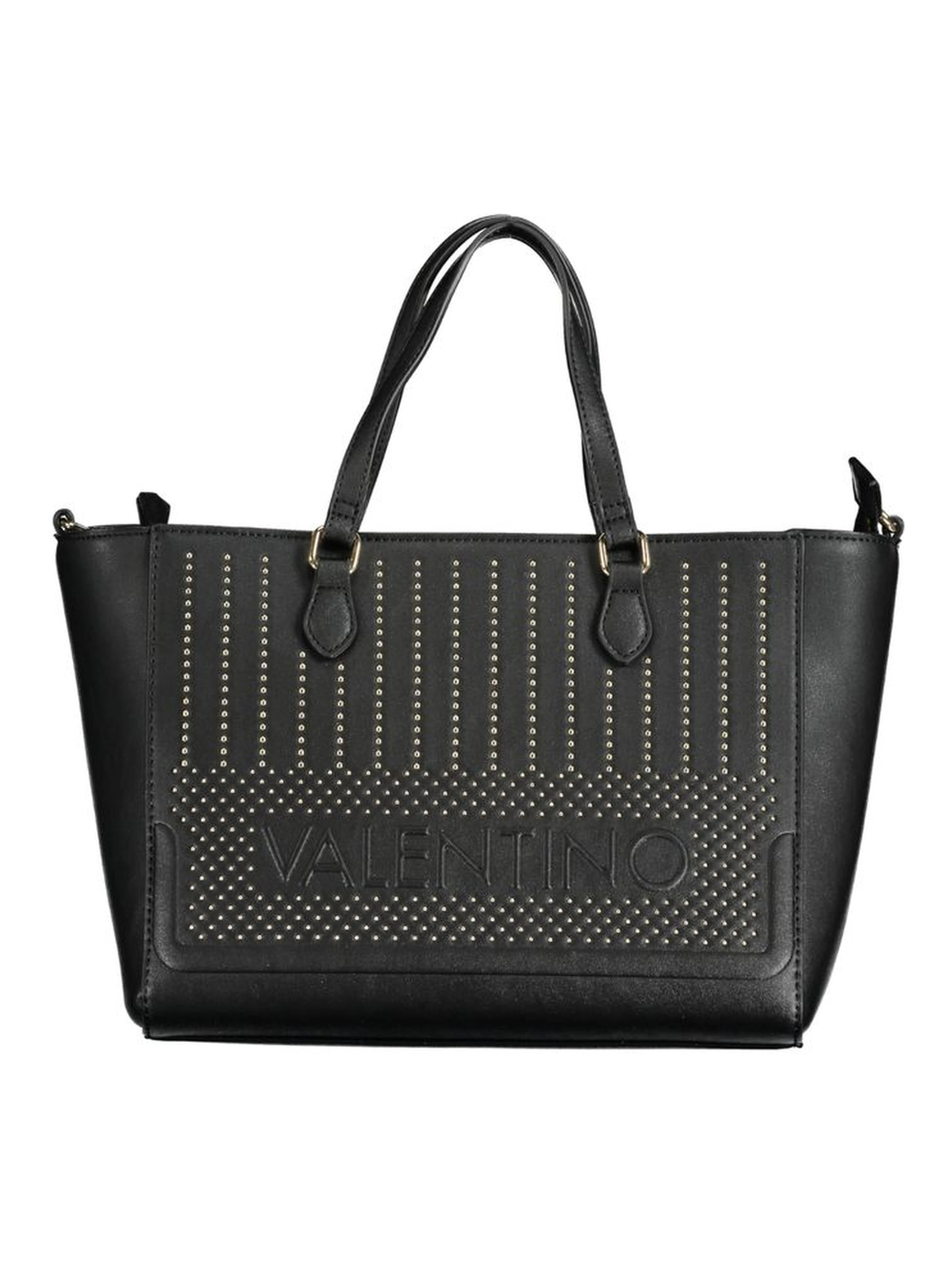 Black Polyurethane Women Handbag