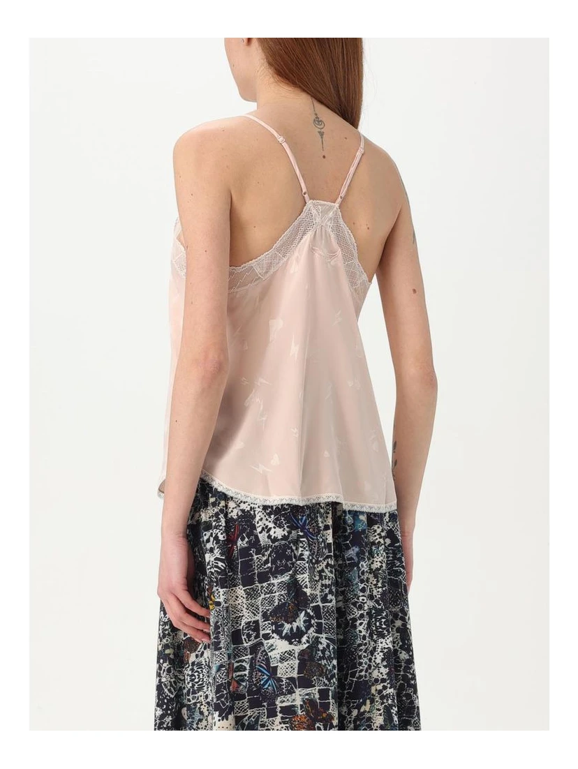 Multicolor Polyester Satin Top