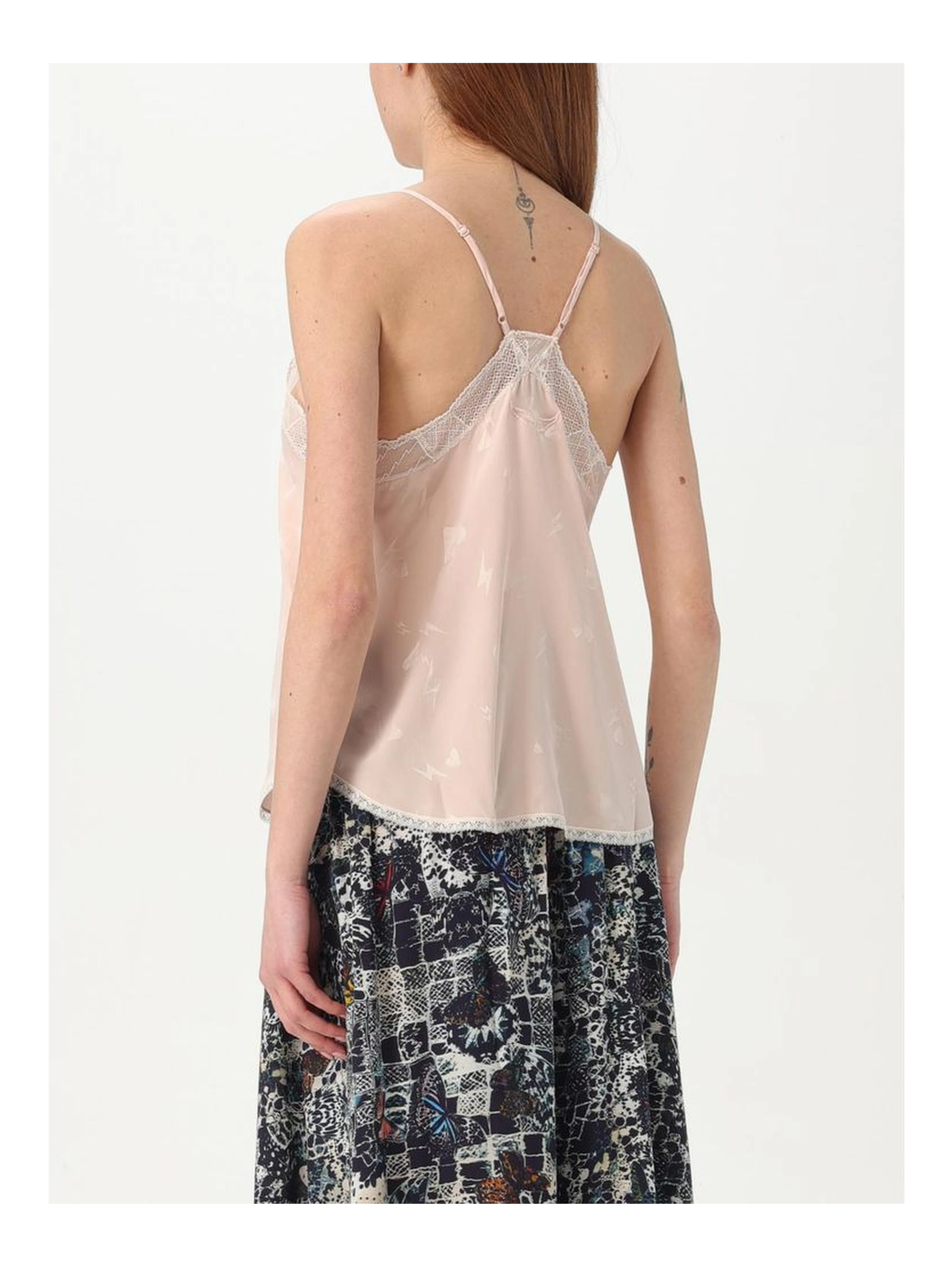 Multicolor Polyester Satin Top