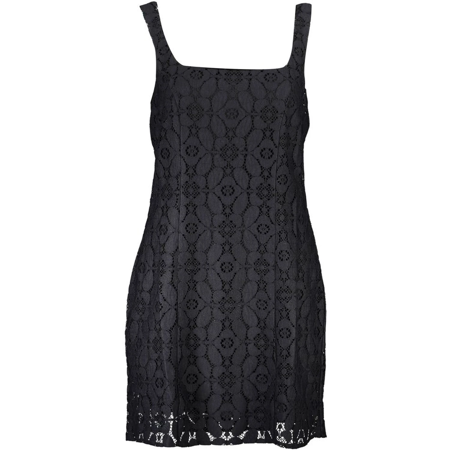 Black Polyester Women Dress