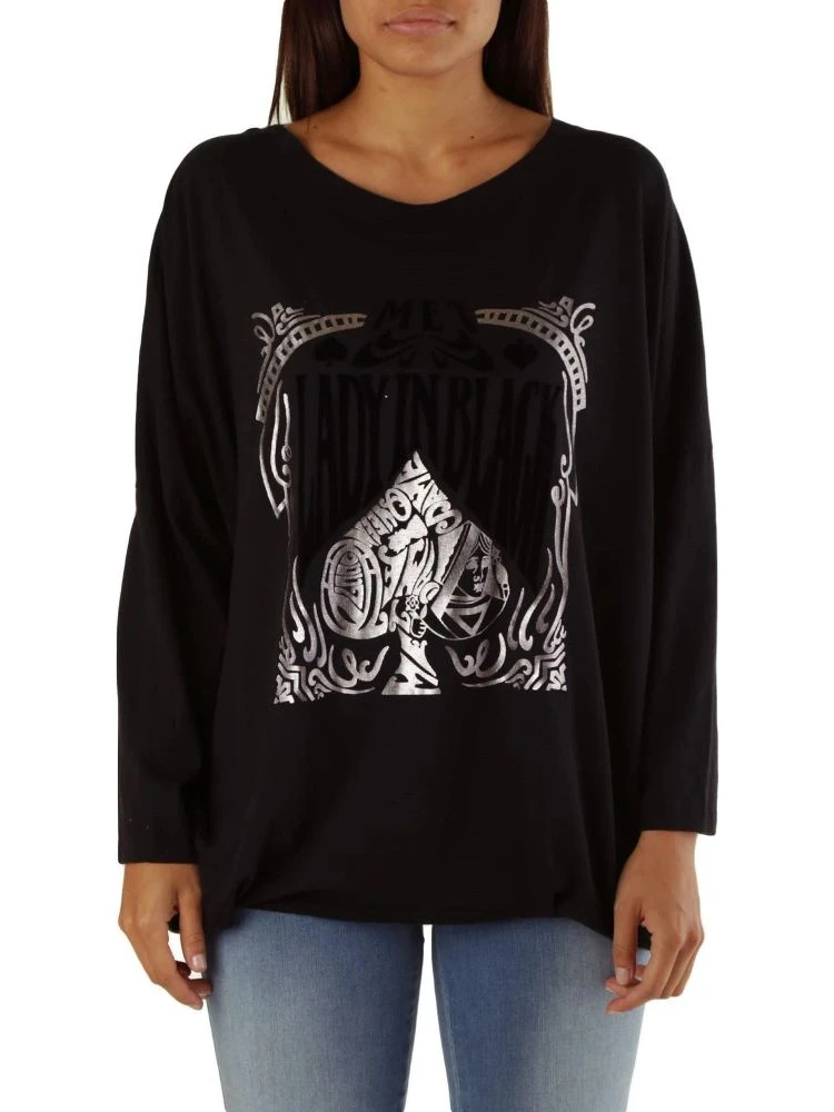 Black Viscose Sweatshirt