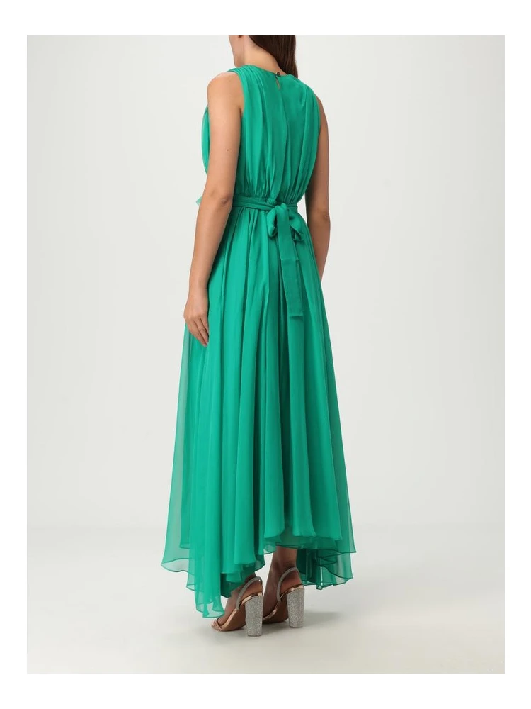 Bicolor Polyester Casual Dress