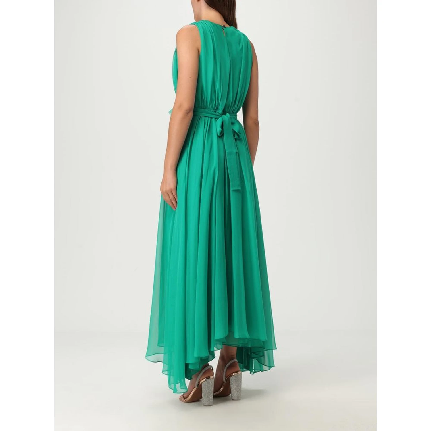 Bicolor Polyester Casual Dress
