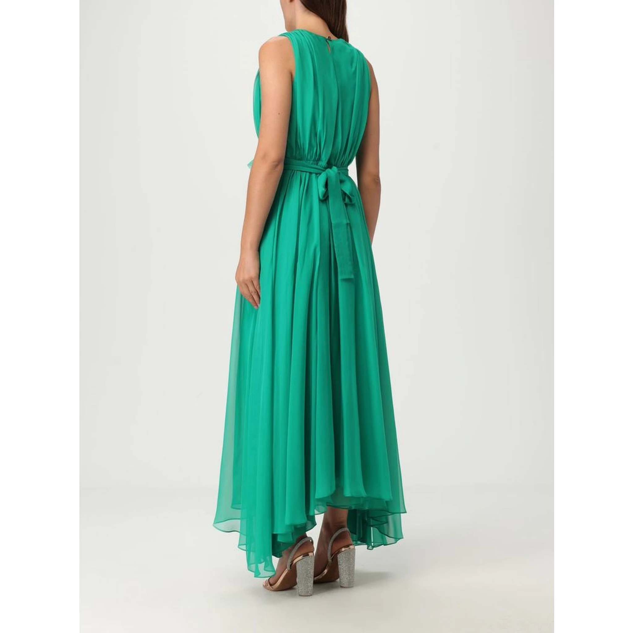 Bicolor Polyester Casual Dress