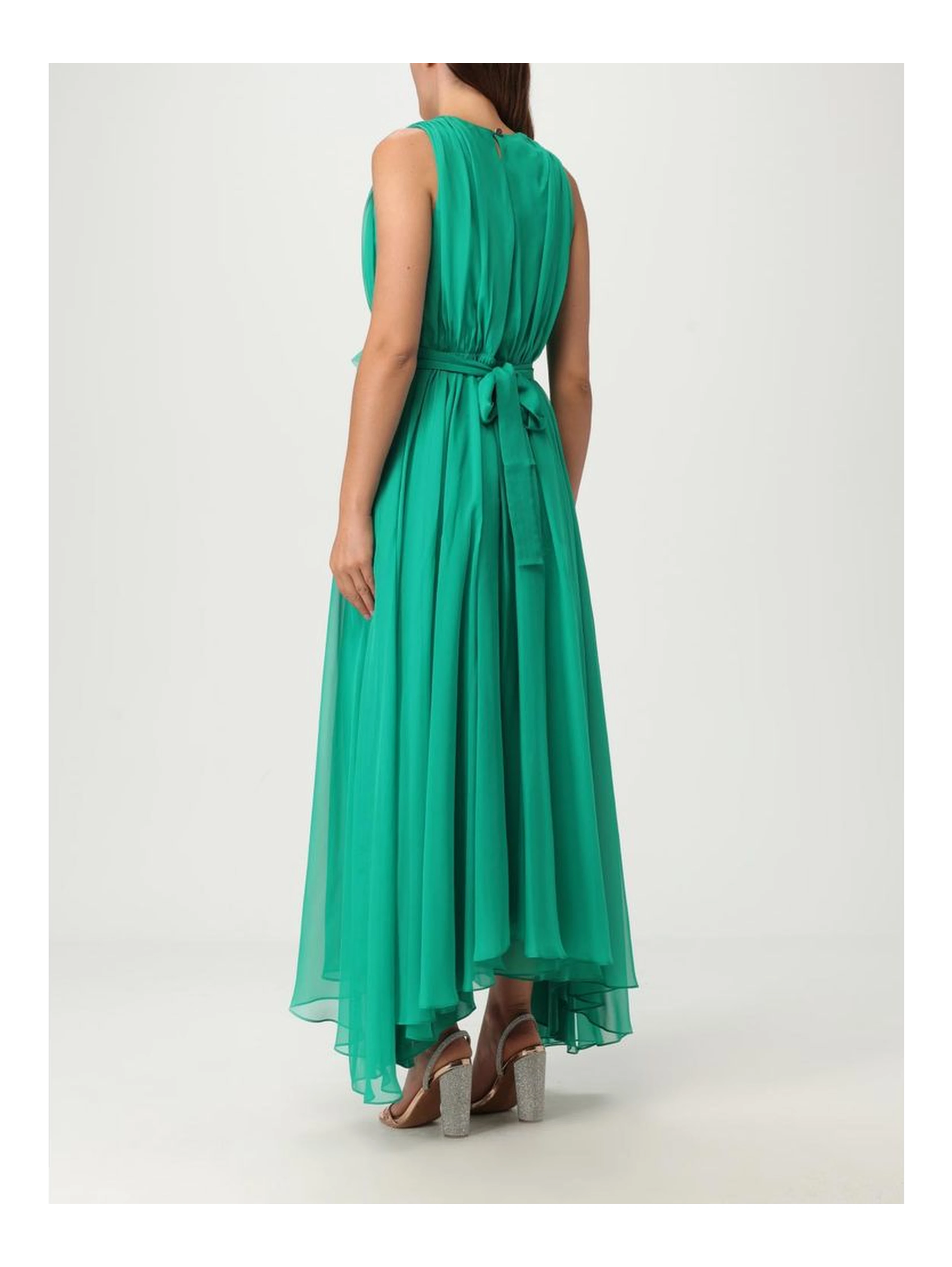 Bicolor Polyester Casual Dress