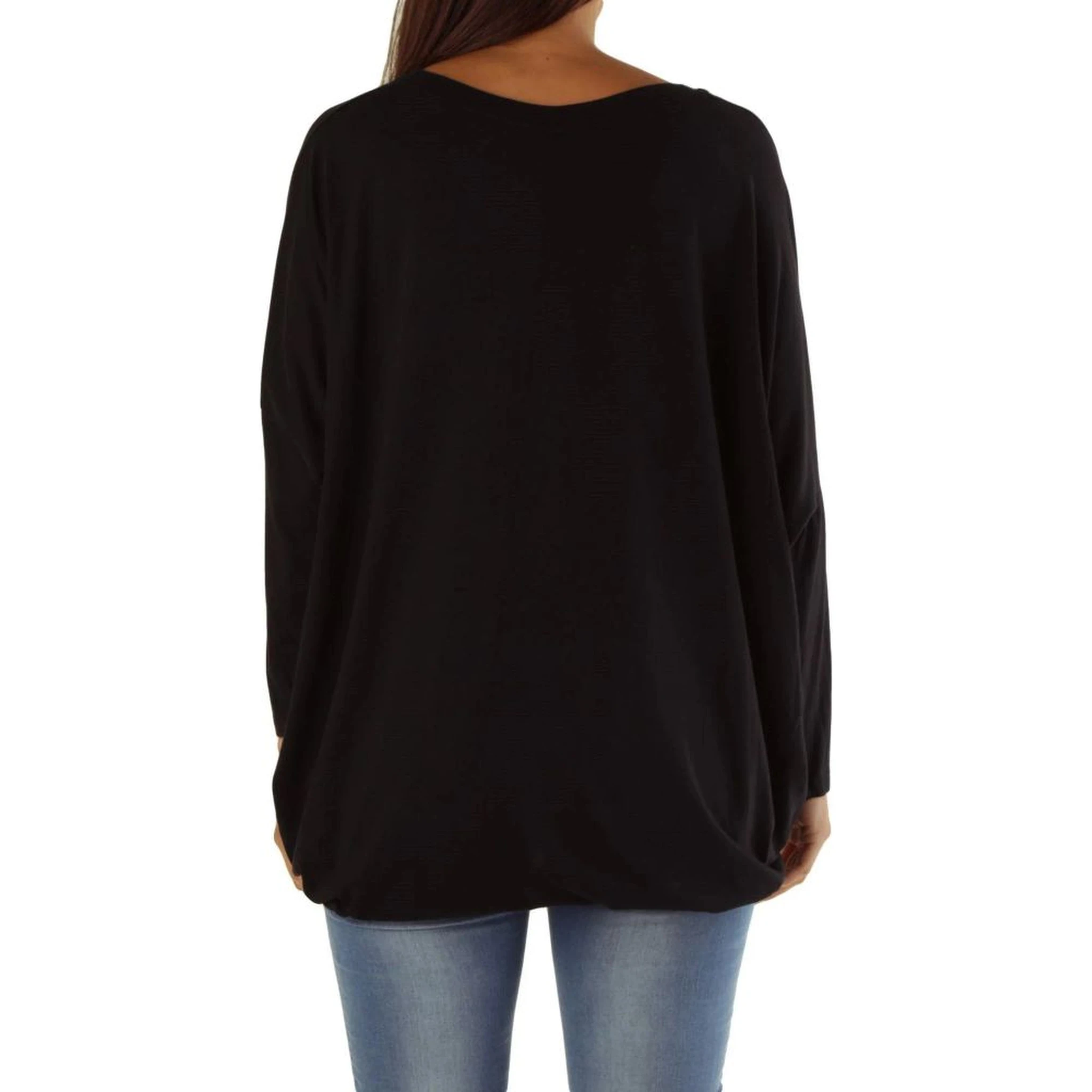 Black Viscose Sweatshirt
