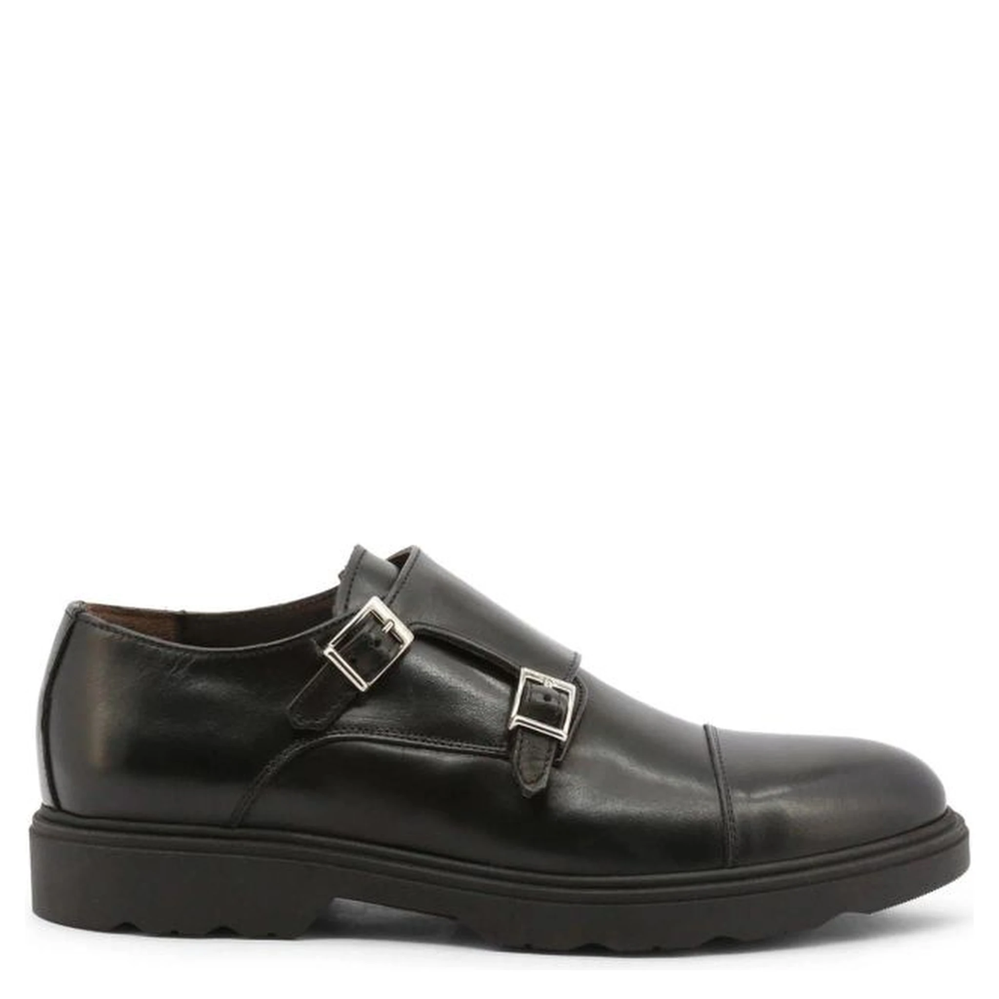 Black Leather Slip-On Loafers